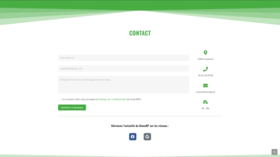 Le formulaire de contact amélioré par mes soins