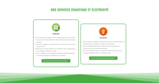 Le nouveau rendu de la section services de domobp.fr, après améliorations