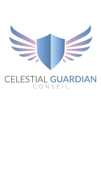 Logo Celestial Guardian Conseil avec bouclier et ailes